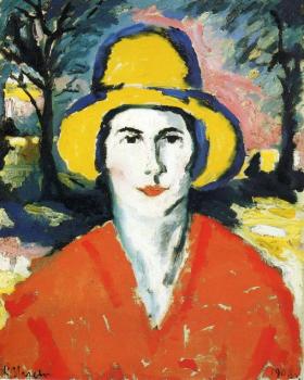 Kazimir Malevich : Portrait of Woman in Yellow Hat